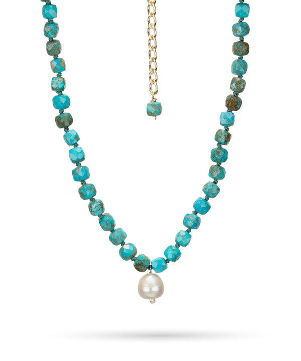 Turquoise and pearls