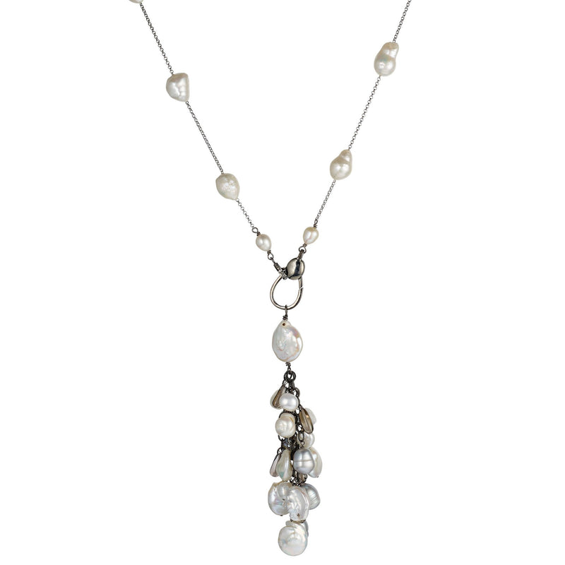 Pearl Cluster Necklace